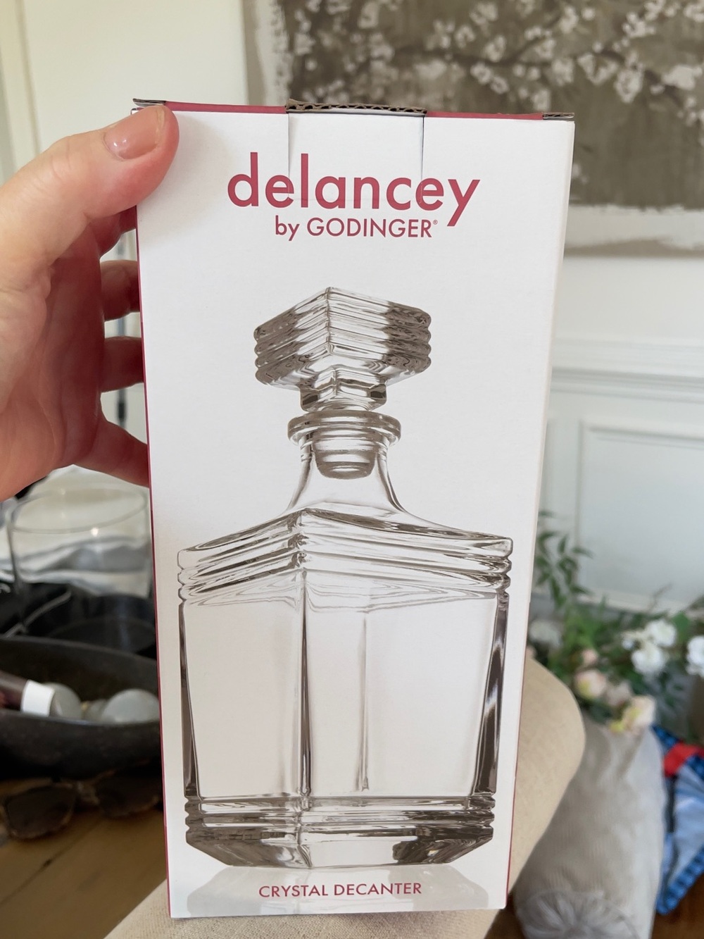 Godinger Clear Crystal Decanter new in box